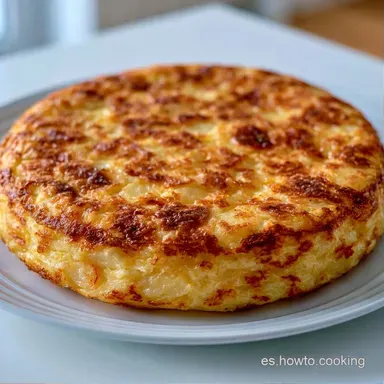 Tortilla De Patatas Al Horno Tarjeta de receta
