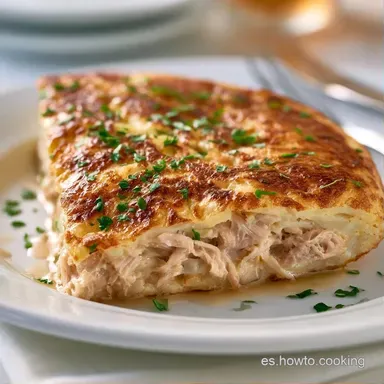 Tortilla de Patatas Rellenas: Melosa Tarjeta de receta