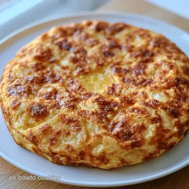 Tortilla de Patatas sin Freír Tarjeta de receta