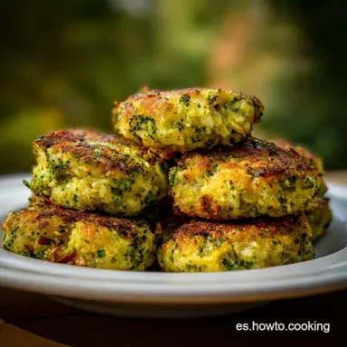 Tortitas de Br&oacute;coli y Papa Horneadas para 4 Tarjeta de receta