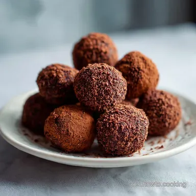 Receta de Trufa Saludable de Chocolate en 15 Minutos Tarjeta de receta