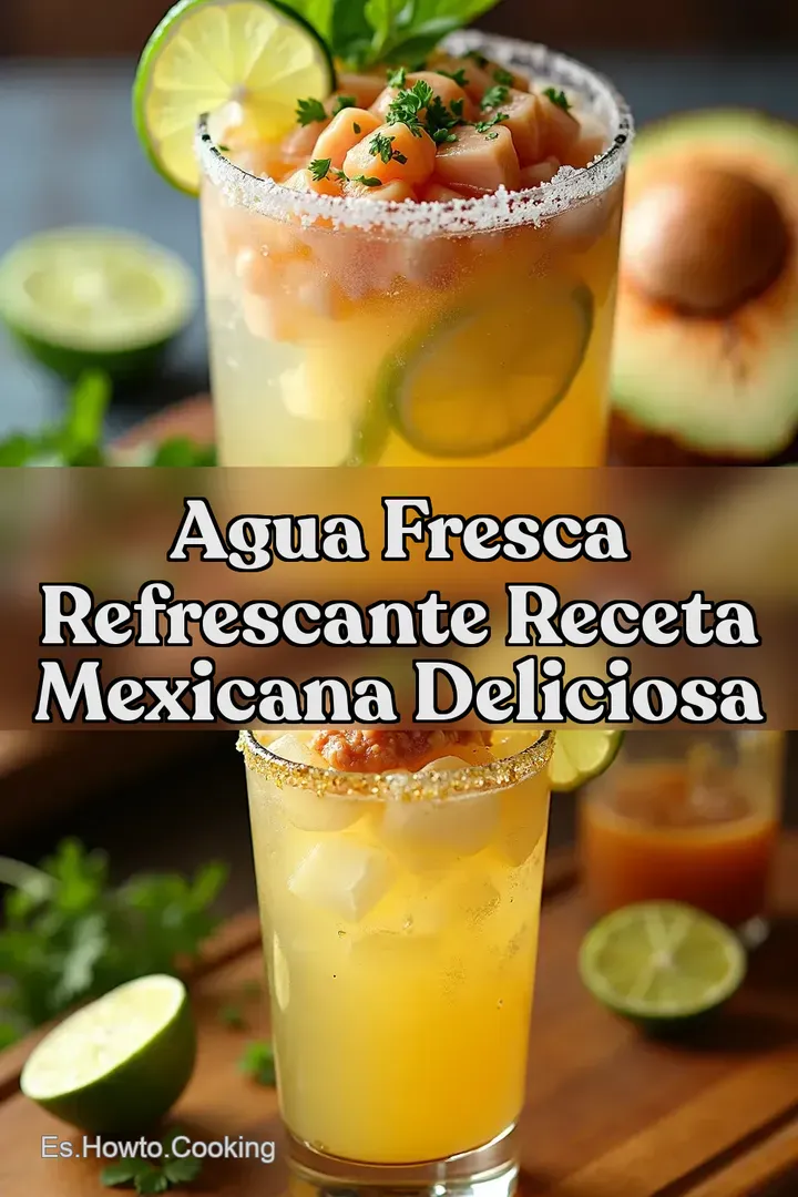 Agua Fresca Refrescante Receta Mexicana Deliciosa