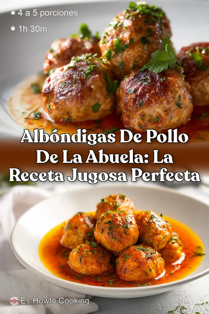 Alb&oacute;ndigas de Pollo de la Abuela: La Receta Jugosa Perfecta