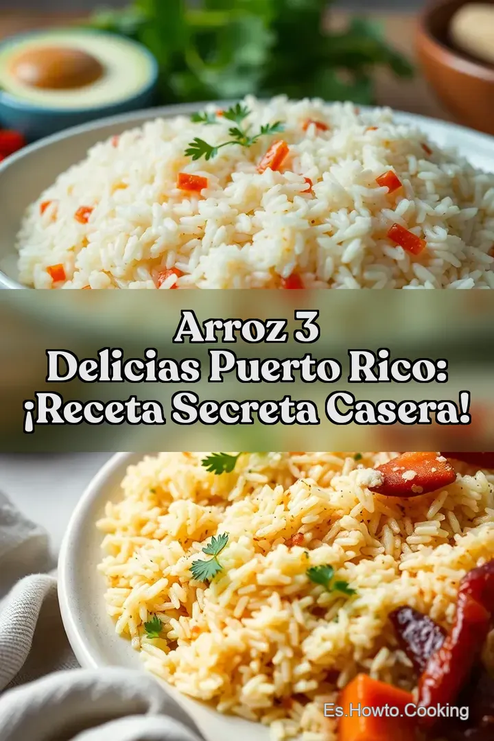 Arroz 3 Delicias Puerto Rico: &iexcl;Receta Secreta Casera!