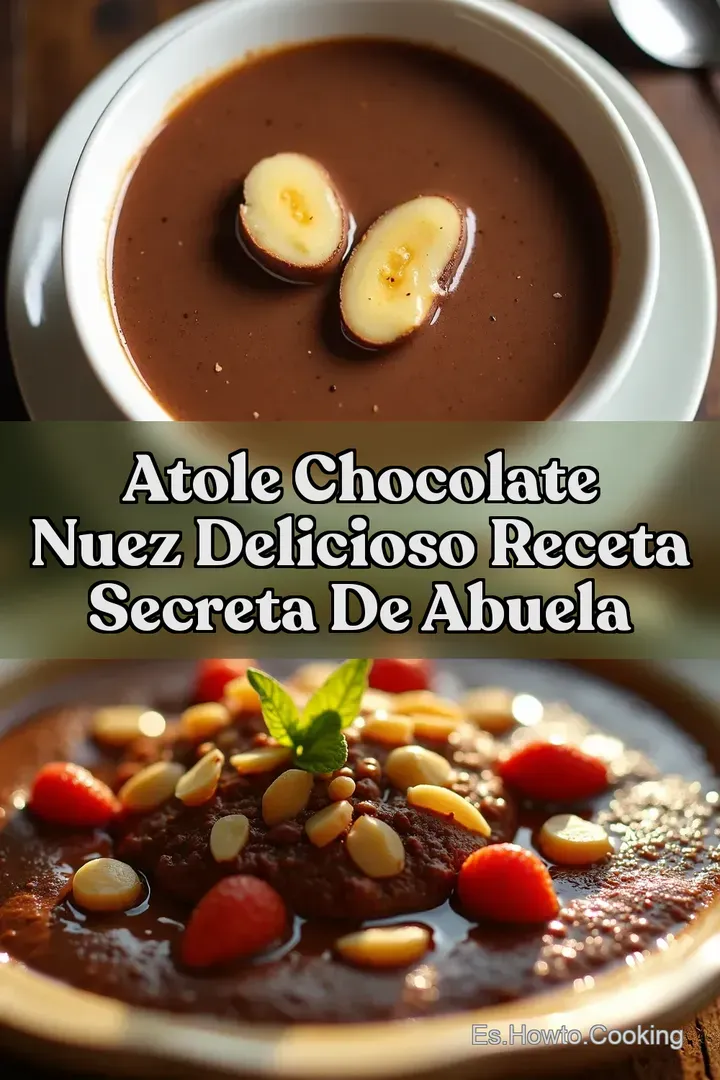 Atole Chocolate Nuez Delicioso Receta Secreta de Abuela