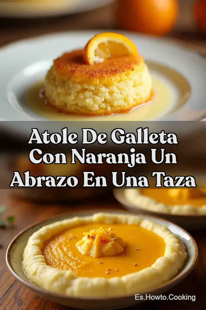 Atole de Galleta con Naranja Un abrazo en una taza