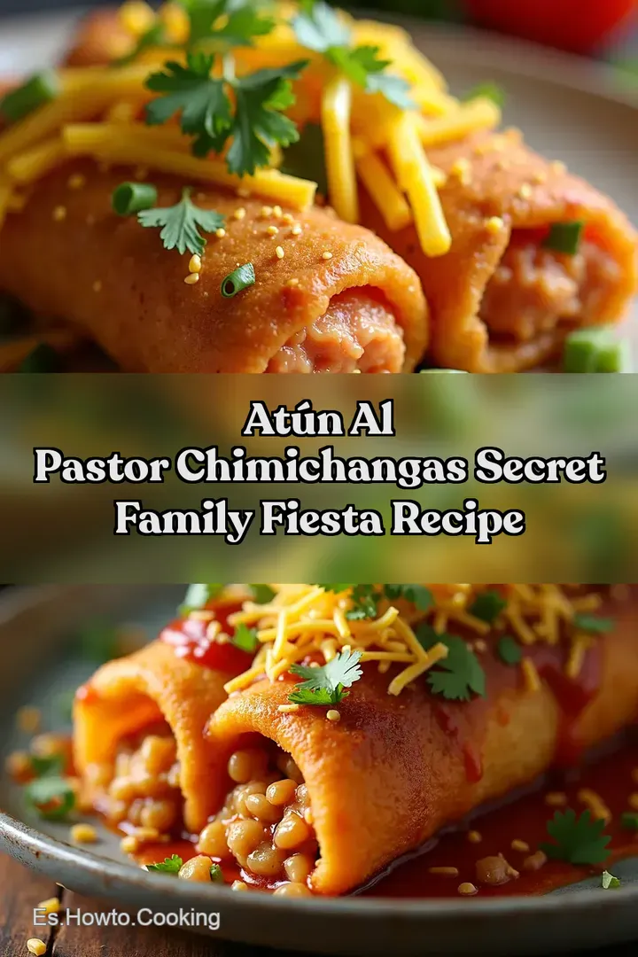 At&uacute;n al Pastor Chimichangas Secret Family Fiesta Recipe