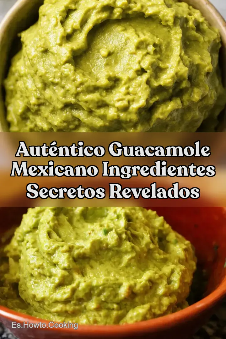 Aut&eacute;ntico Guacamole Mexicano Ingredientes Secretos Revelados