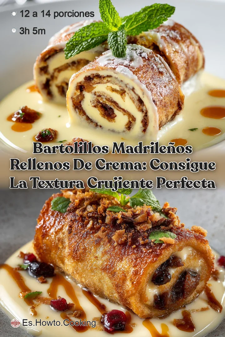Bartolillos madrile&ntilde;os rellenos de crema: Consigue la textura crujiente perfecta