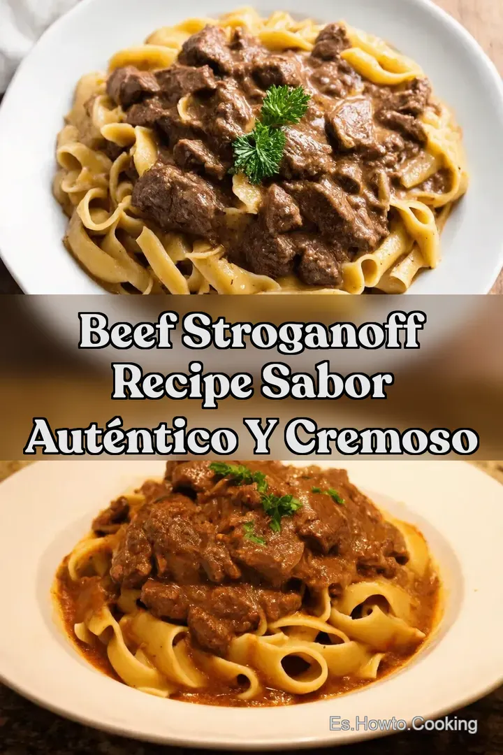 Beef Stroganoff Recipe Sabor Aut&eacute;ntico y Cremoso