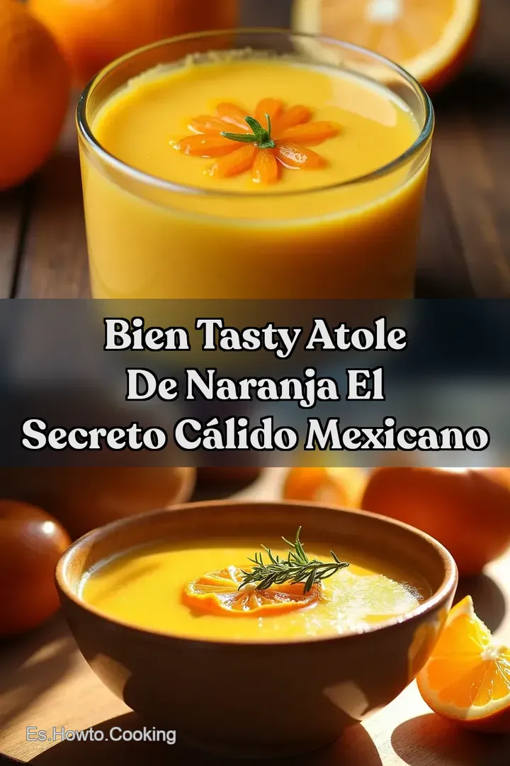 Bien Tasty Atole de Naranja El Secreto C&aacute;lido Mexicano
