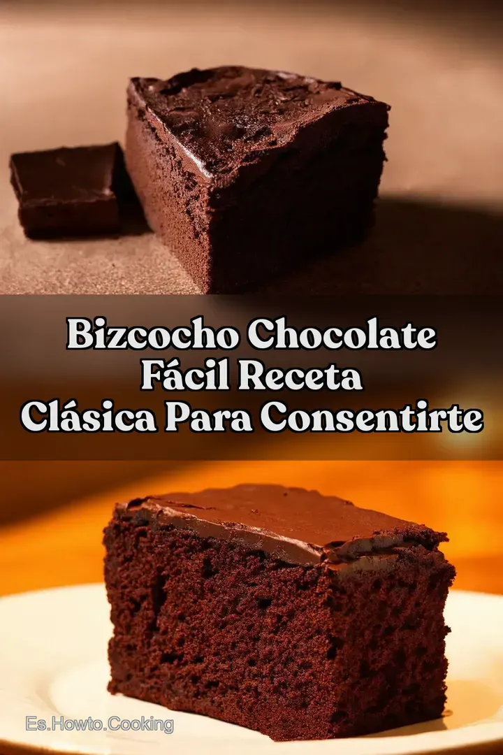 Bizcocho Chocolate F&aacute;cil Receta Cl&aacute;sica Para Consentirte