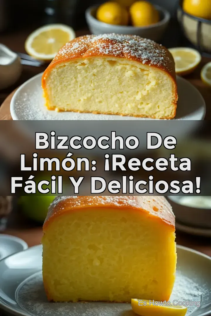 Bizcocho de Lim&oacute;n: &iexcl;Receta F&aacute;cil y Deliciosa!