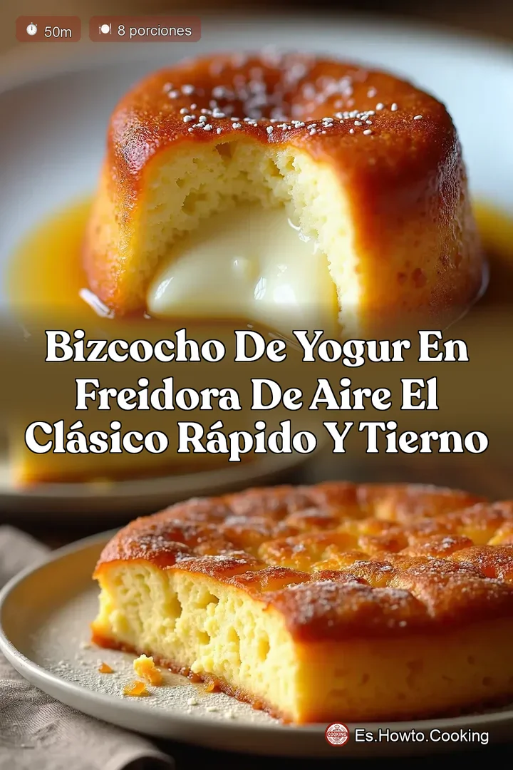 Bizcocho de Yogur en Freidora de Aire El Cl&aacute;sico R&aacute;pido y Tierno