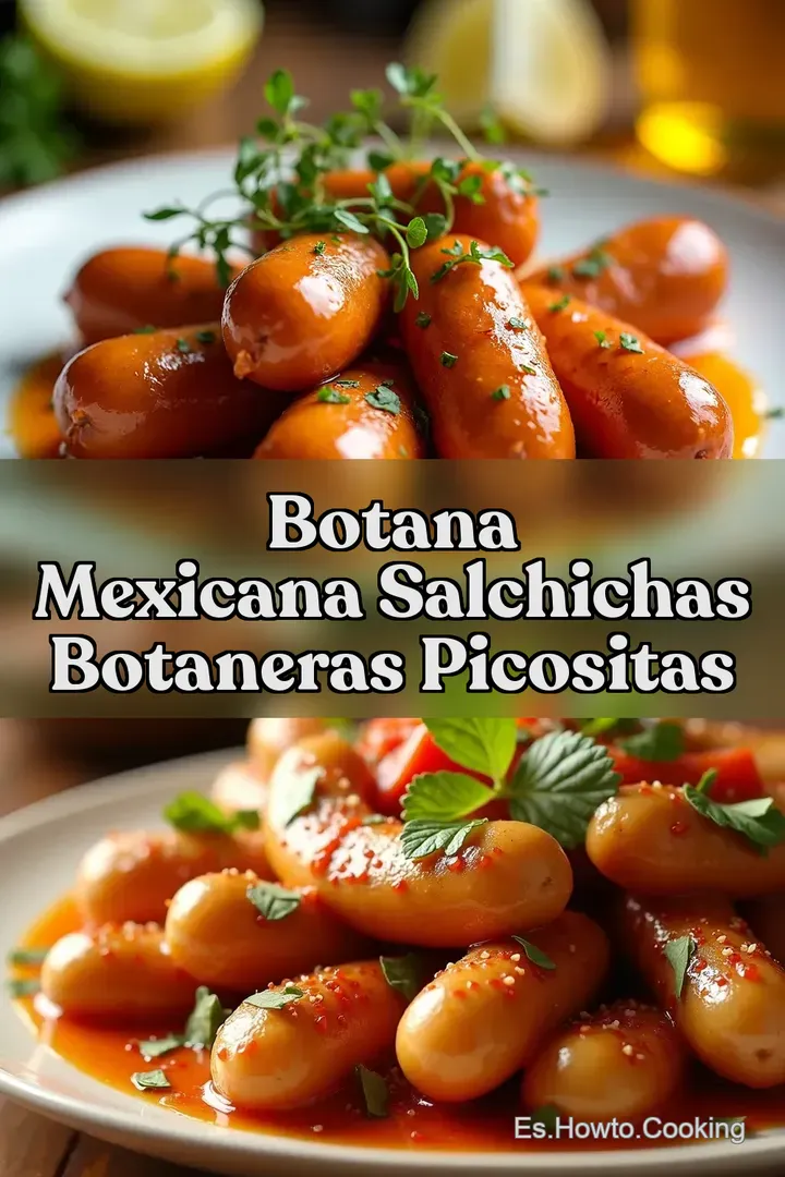 Botana Mexicana Salchichas Botaneras Picositas