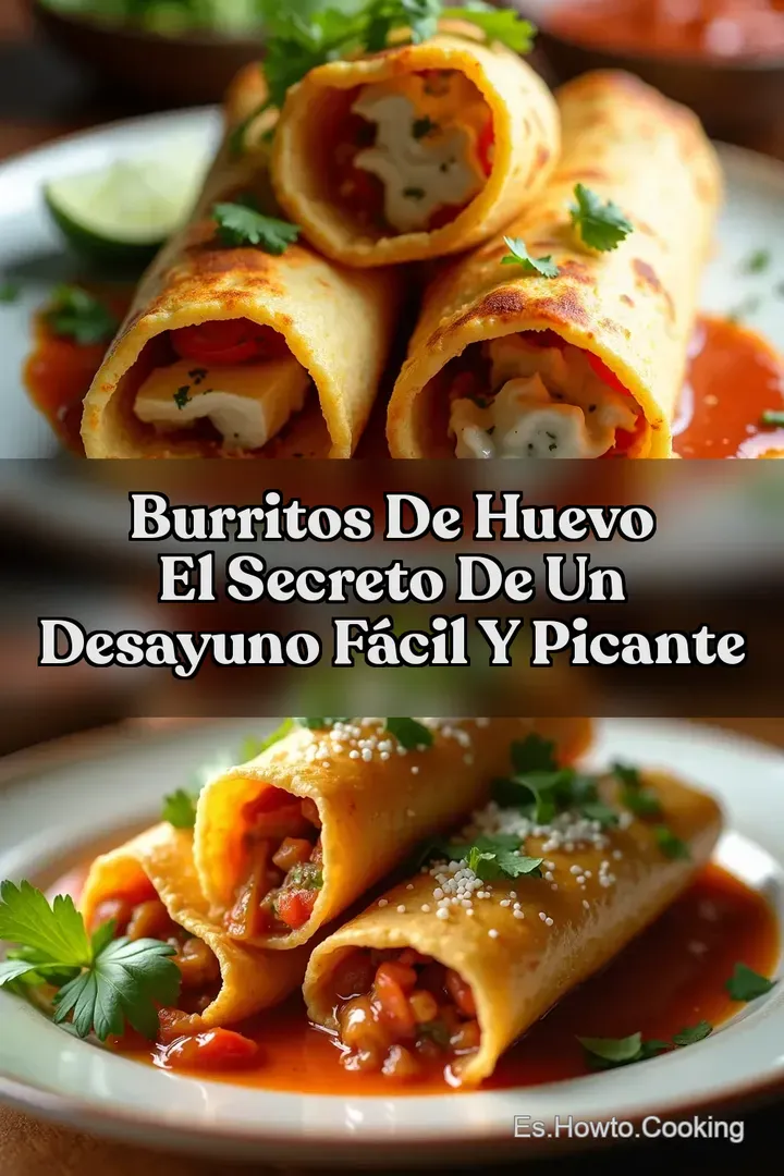 Burritos de Huevo El Secreto de un Desayuno F&aacute;cil y Picante