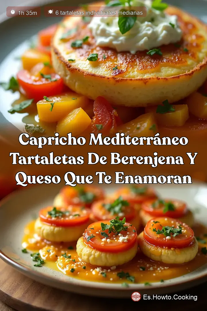 Capricho Mediterr&aacute;neo Tartaletas de Berenjena y Queso que te enamoran