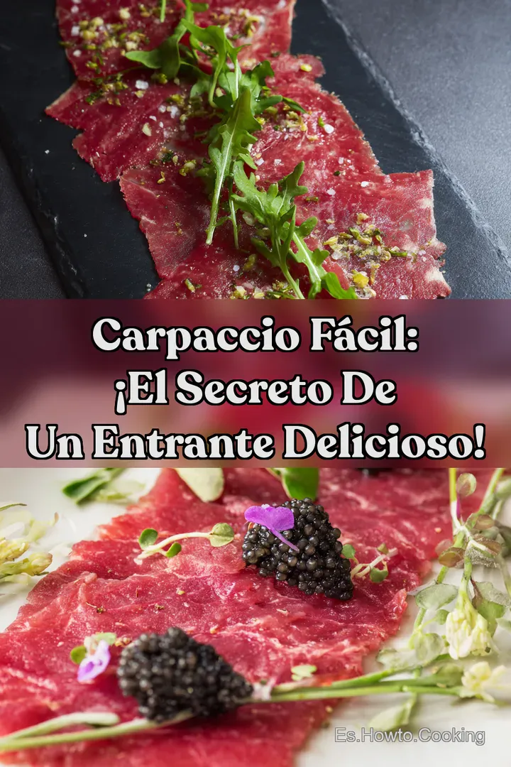 Carpaccio F&aacute;cil: &iexcl;El Secreto de un Entrante Delicioso!