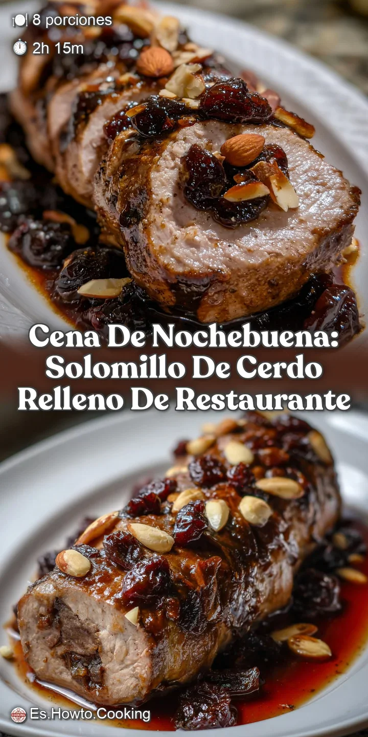Cena de Nochebuena: Solomillo de Cerdo Relleno de Restaurante