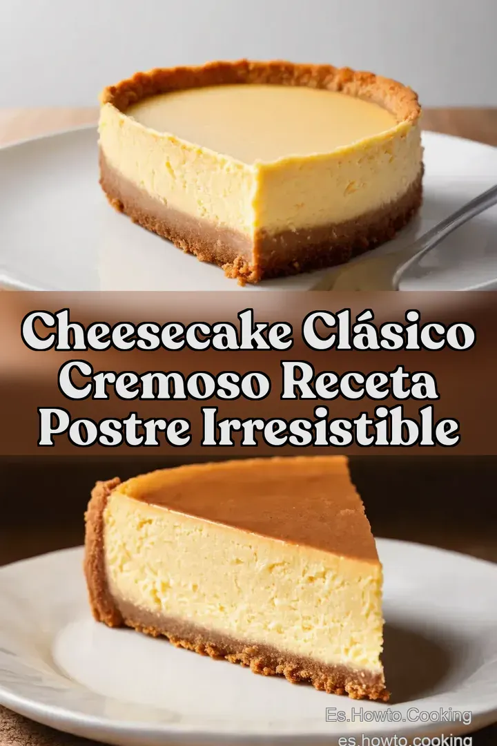 Cheesecake Cl&aacute;sico Cremoso receta Postre Irresistible