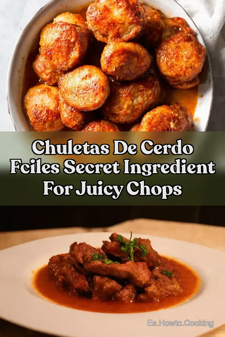 CHULETAS DE CERDO FCILES Secret Ingredient for Juicy Chops