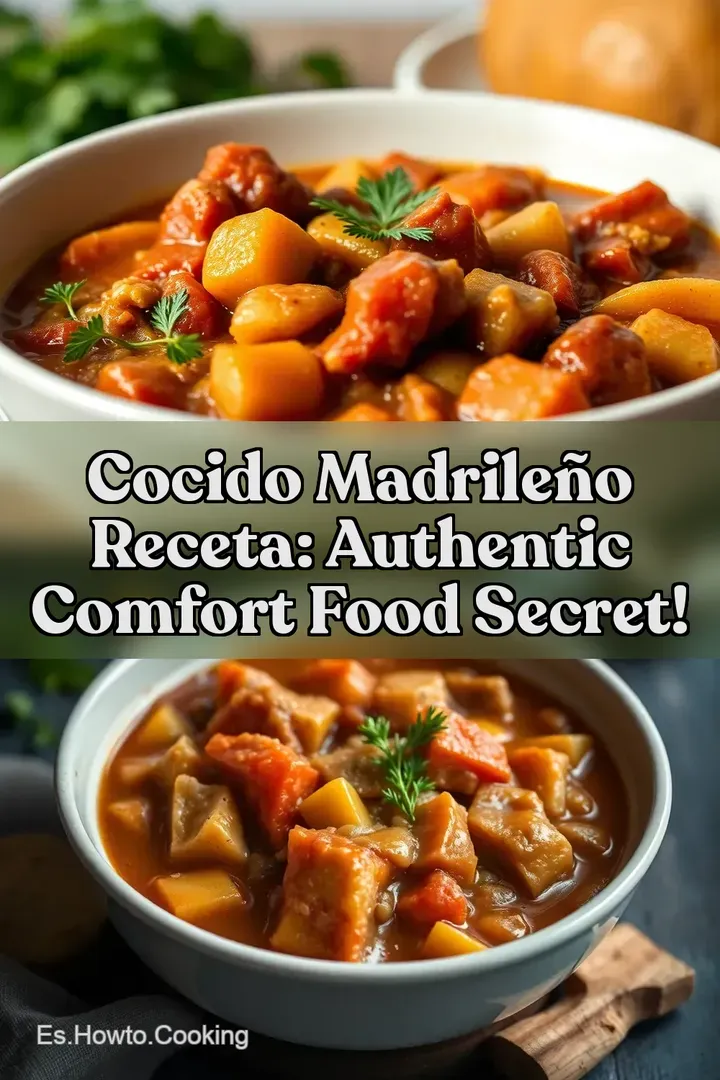 Cocido Madrile&ntilde;o Receta: Authentic Comfort Food Secret!