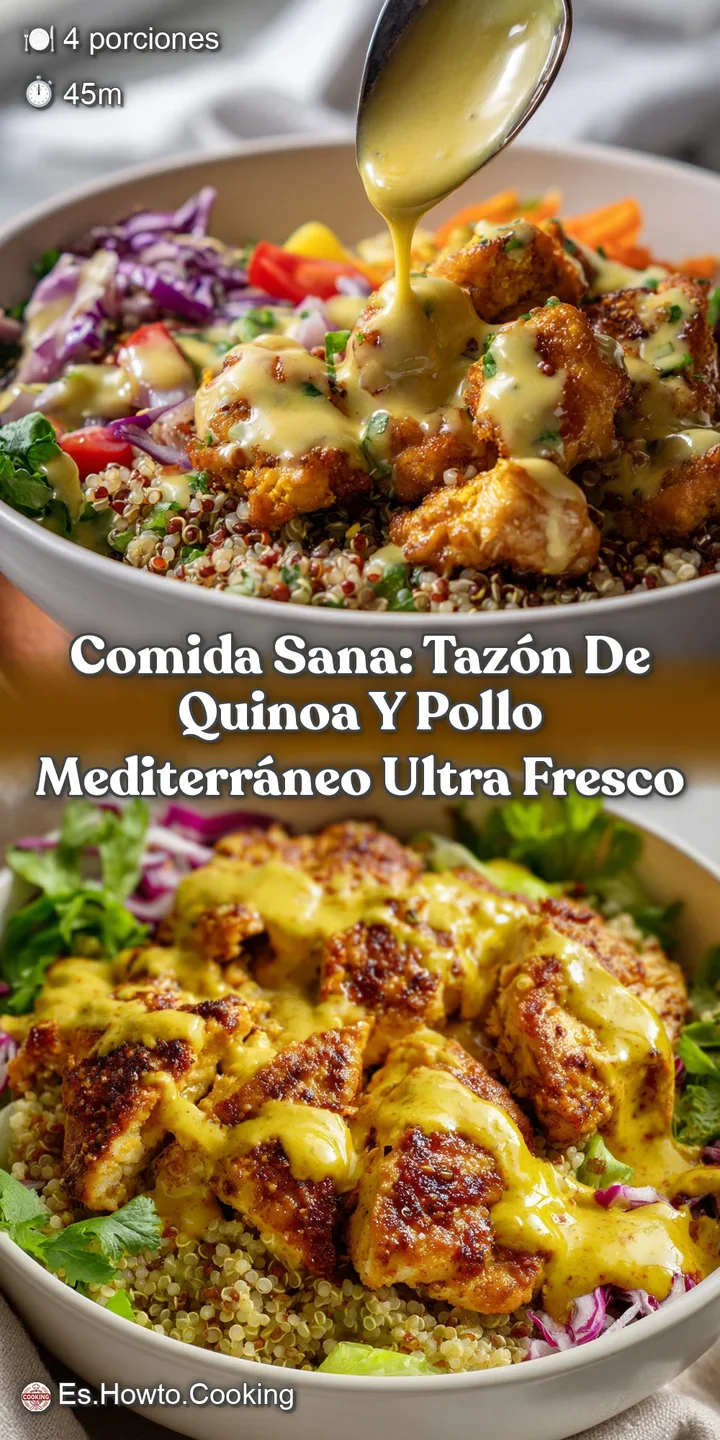 Comida Sana: Taz&oacute;n de Quinoa y Pollo Mediterr&aacute;neo Ultra Fresco