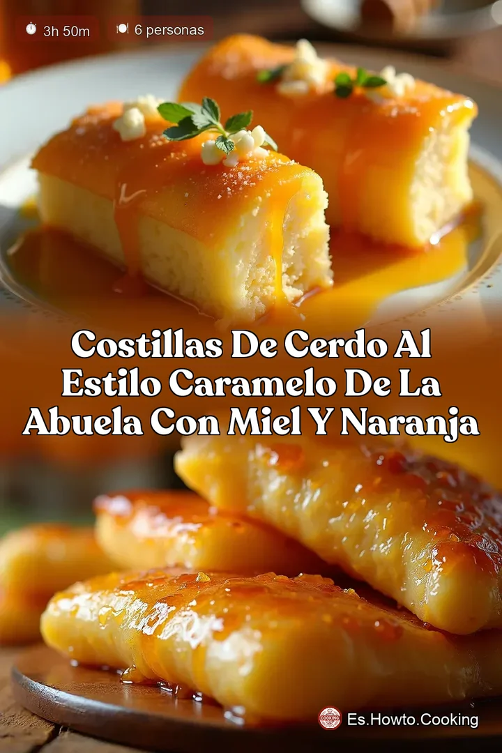 Costillas de Cerdo al Estilo Caramelo de la Abuela con Miel y Naranja