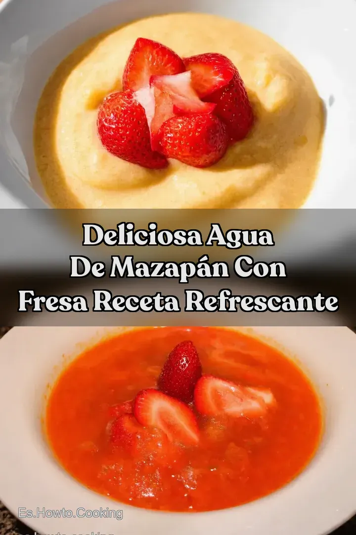 Deliciosa AGUA DE MAZAP&Aacute;N CON FRESA Receta Refrescante