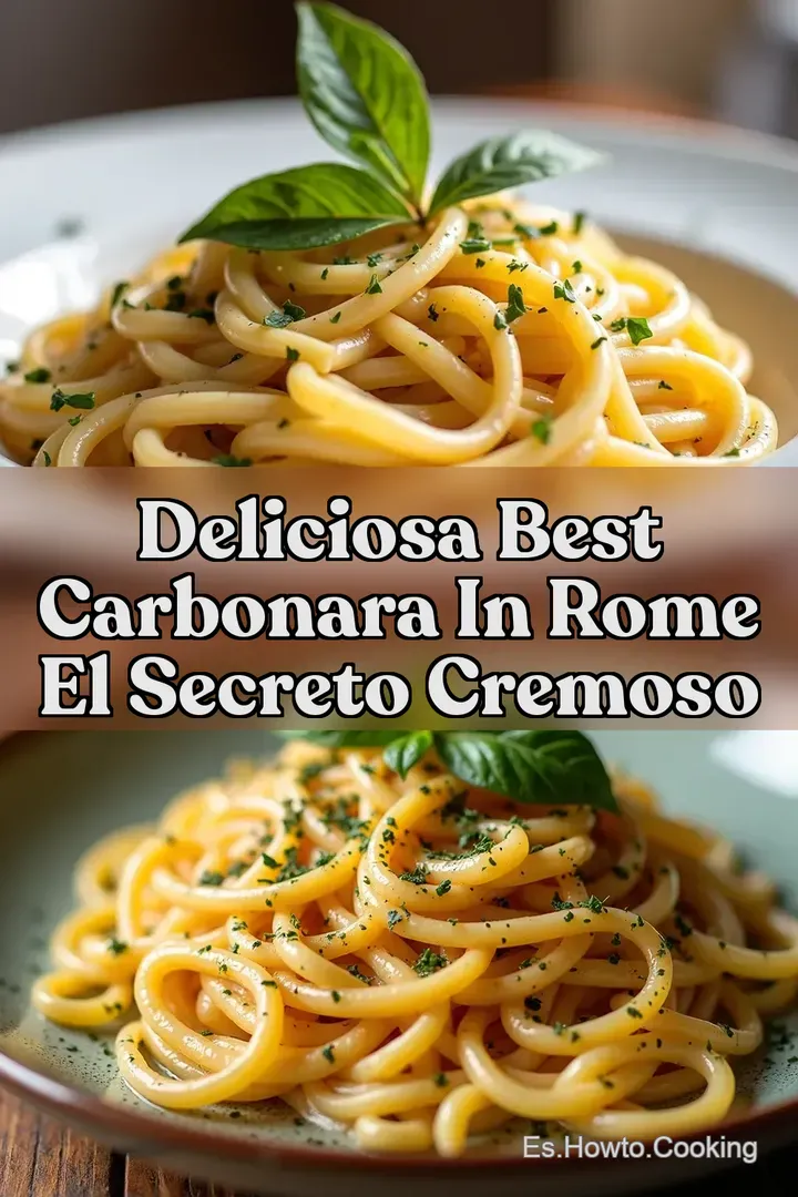 Deliciosa Best Carbonara in Rome El Secreto Cremoso