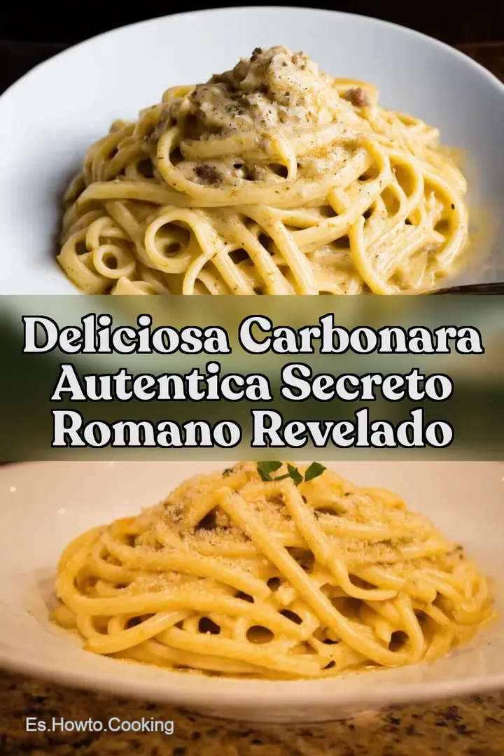 Deliciosa Carbonara Autentica Secreto Romano Revelado
