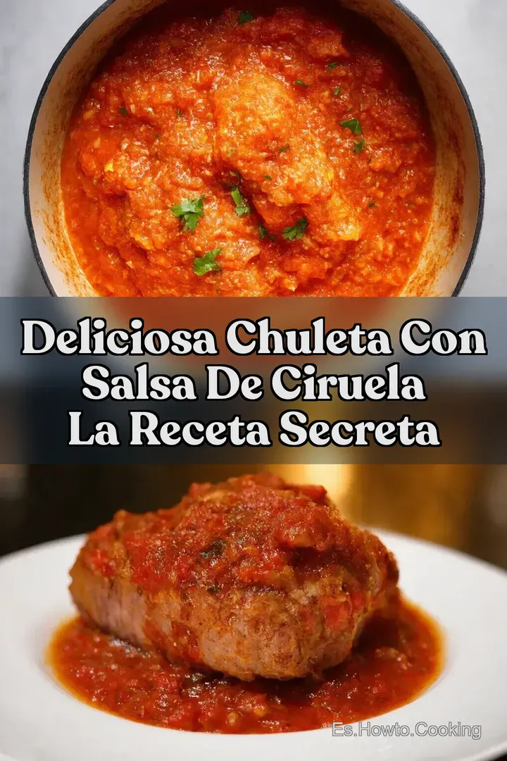 Deliciosa Chuleta con Salsa de Ciruela La Receta Secreta