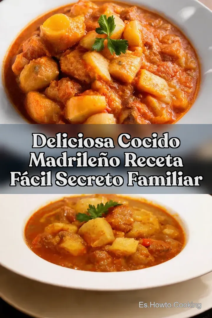 Deliciosa Cocido Madrile&ntilde;o Receta F&aacute;cil Secreto Familiar