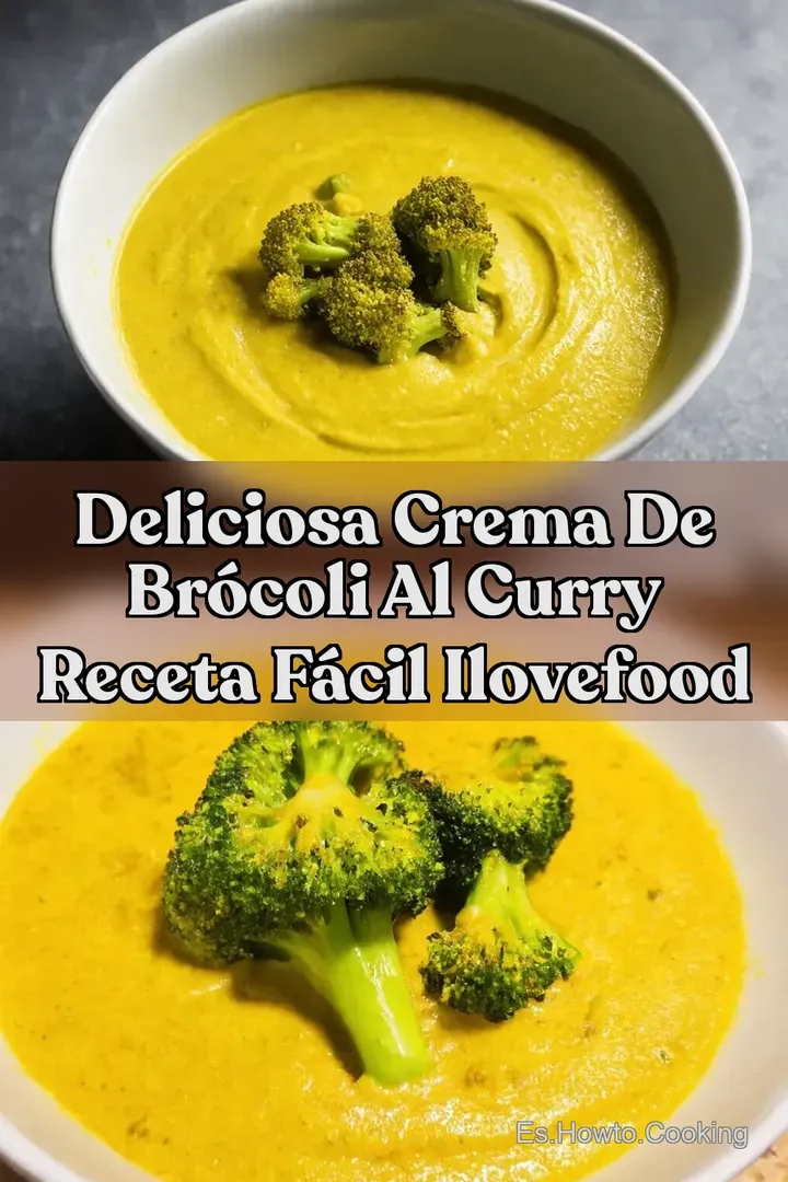 Deliciosa Crema de Br&oacute;coli al Curry Receta F&aacute;cil ILoveFood