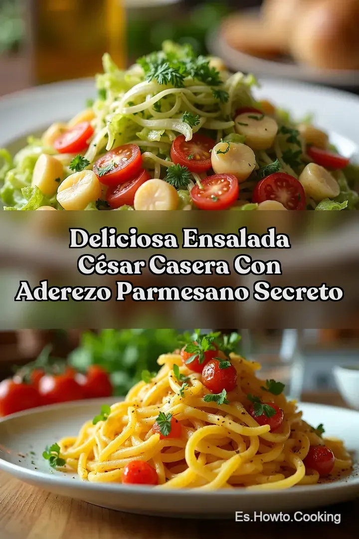 Deliciosa Ensalada C&eacute;sar Casera Con Aderezo Parmesano Secreto