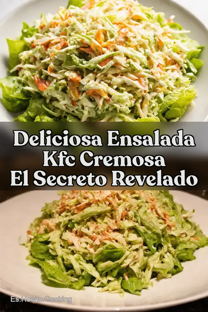 Deliciosa Ensalada KFC Cremosa El Secreto Revelado