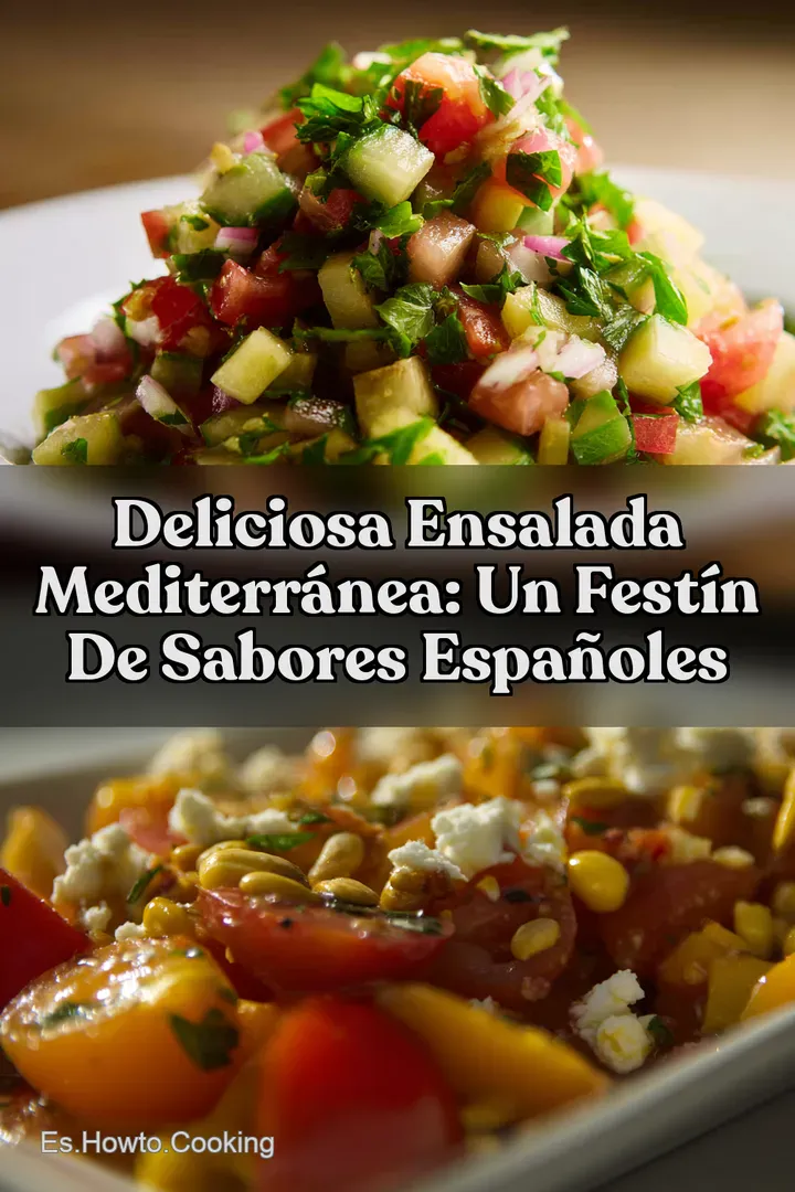 Deliciosa Ensalada Mediterr&aacute;nea: Un Fest&iacute;n de Sabores Espa&ntilde;oles