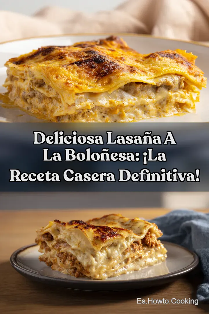 Deliciosa Lasa&ntilde;a a la Bolo&ntilde;esa: &iexcl;La Receta Casera Definitiva!