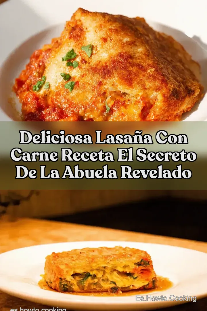 Deliciosa Lasa&ntilde;a con Carne Receta El Secreto de la Abuela Revelado
