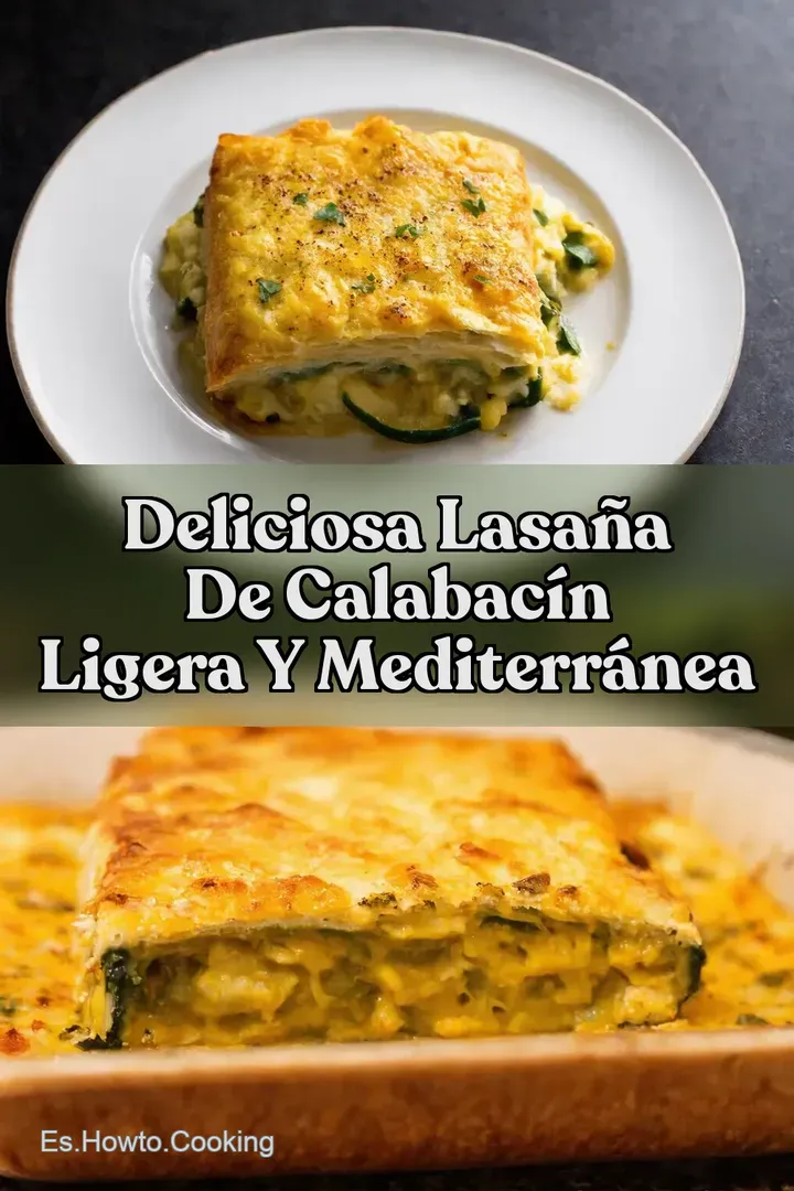 Deliciosa Lasa&ntilde;a de Calabac&iacute;n Ligera y Mediterr&aacute;nea