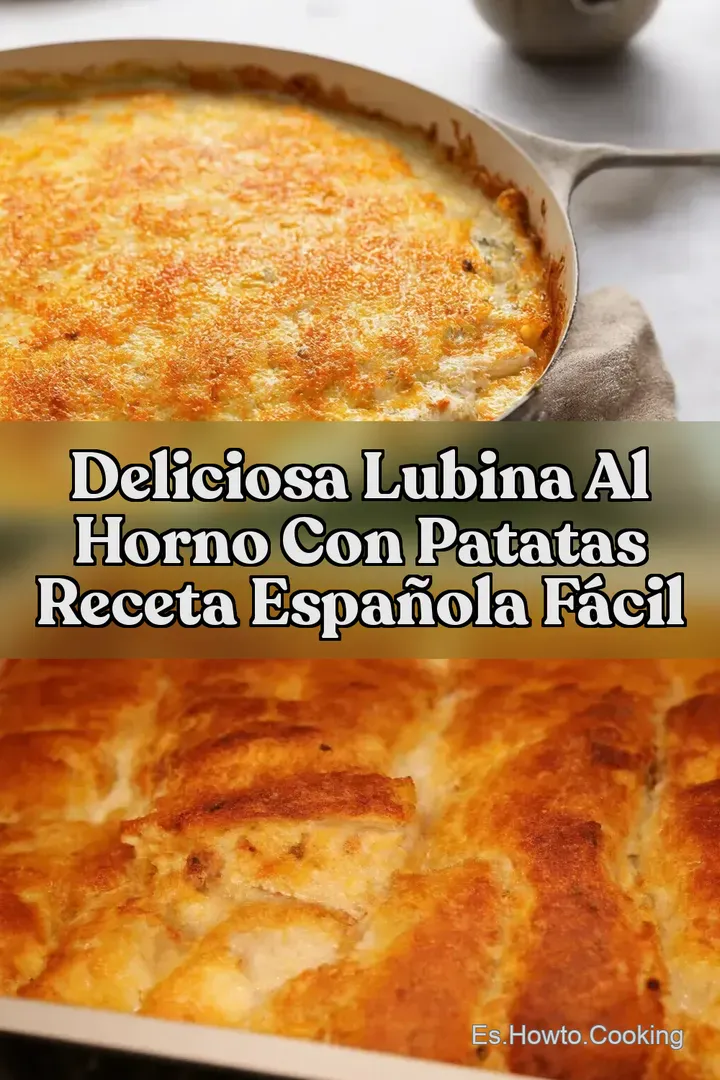 Deliciosa Lubina al Horno con Patatas Receta Espa&ntilde;ola F&aacute;cil