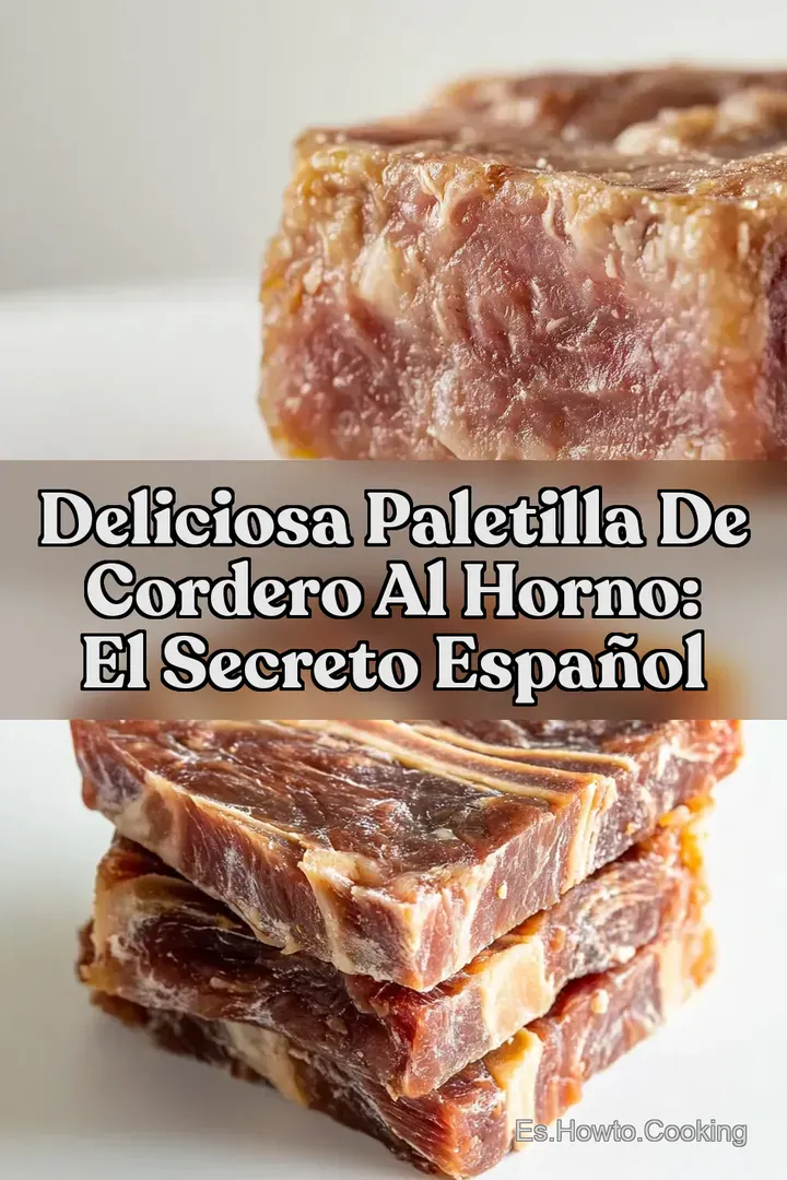 Deliciosa Paletilla de Cordero al Horno: El Secreto Espa&ntilde;ol