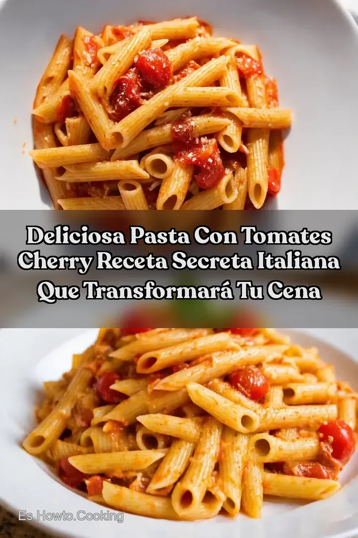Deliciosa Pasta Con Tomates Cherry Receta Secreta Italiana Que Transformar&aacute; Tu Cena