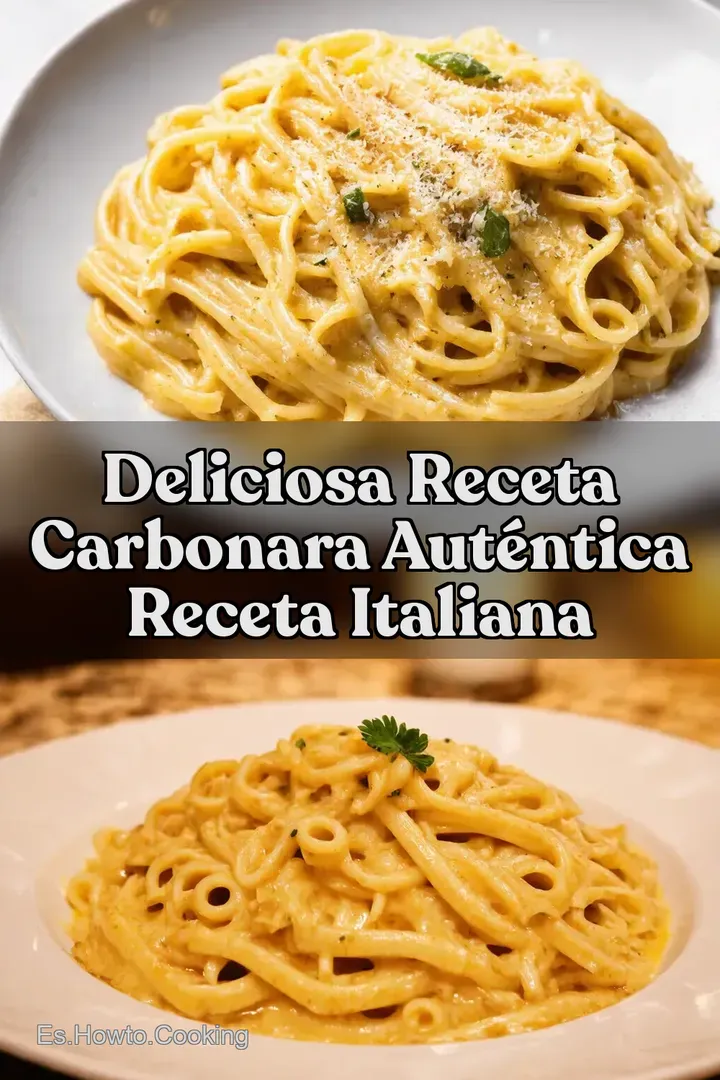 Deliciosa Receta Carbonara Aut&eacute;ntica Receta Italiana
