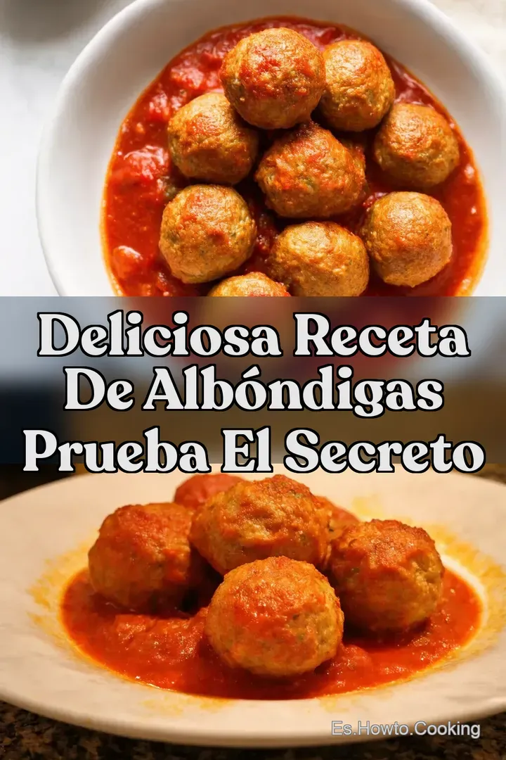 Deliciosa Receta de Alb&oacute;ndigas Prueba el Secreto