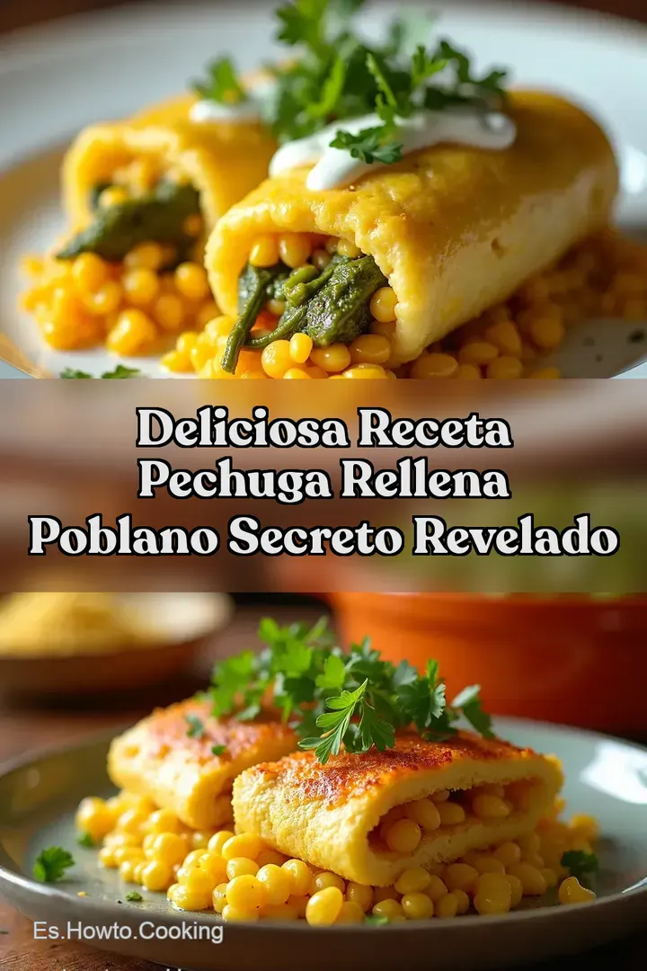 Deliciosa Receta Pechuga Rellena Poblano Secreto Revelado