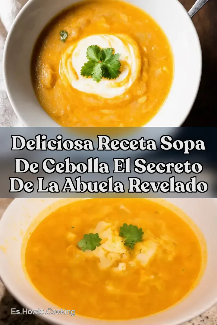 Deliciosa Receta Sopa de Cebolla El Secreto de la Abuela Revelado
