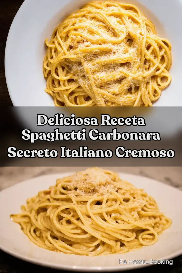 Deliciosa receta spaghetti carbonara Secreto Italiano Cremoso