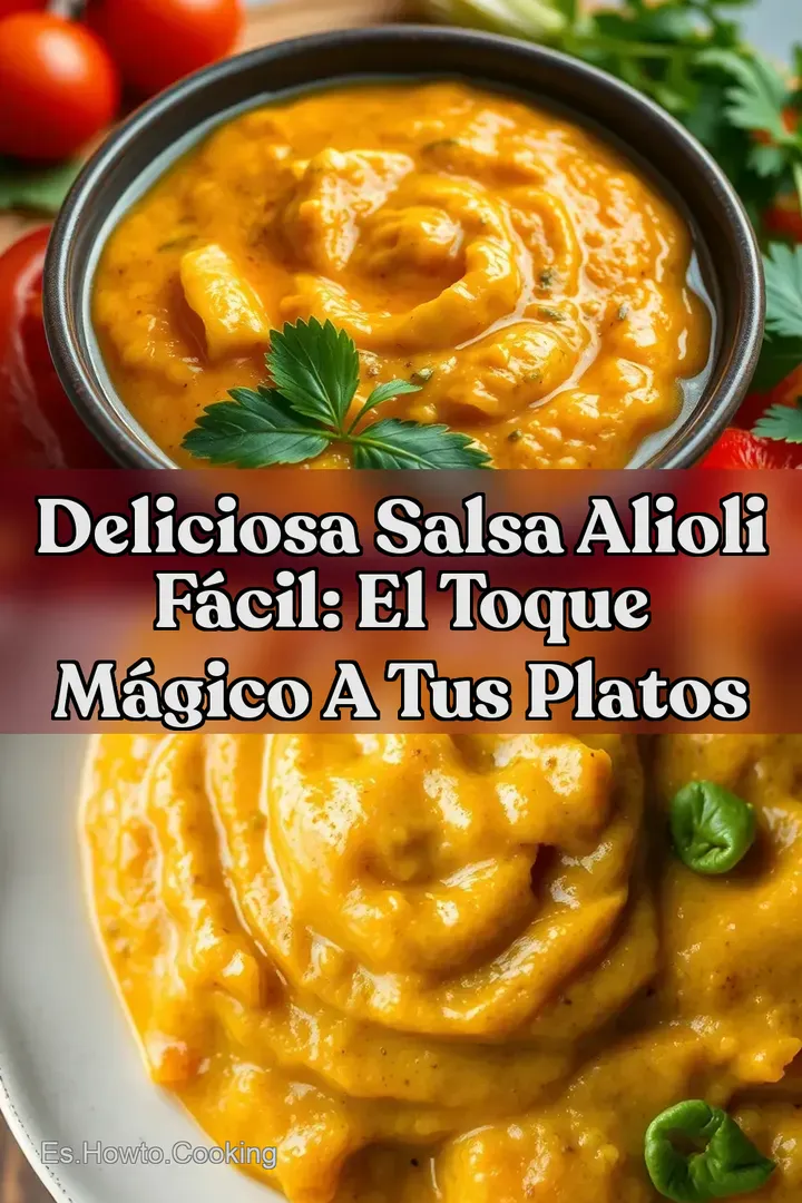 Deliciosa Salsa Alioli F&aacute;cil: El Toque M&aacute;gico a tus Platos