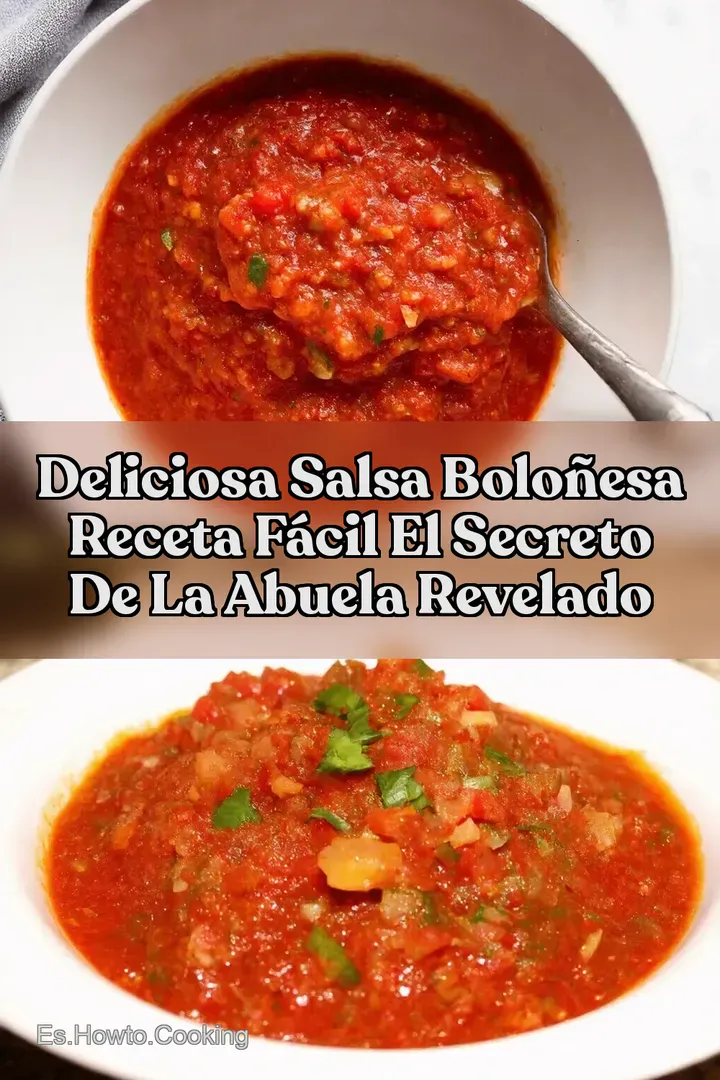 Deliciosa salsa bolo&ntilde;esa receta f&aacute;cil El Secreto de la Abuela Revelado